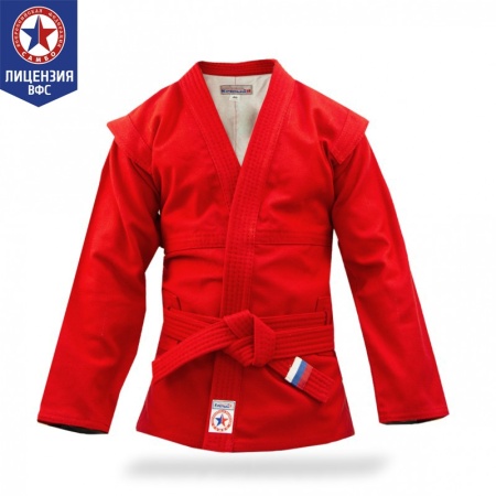 Купить Куртка для самбо "Атака" ВФС (подкладка, пояс)  р 36-48 в Юрьевеце 