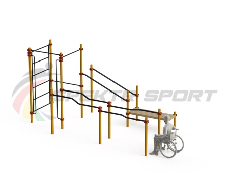 Купить Спортивный комплекс для инвалидов-колясочников WRK-D16_76mm в Юрьевеце 