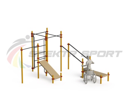 Купить Спортивный комплекс для инвалидов-колясочников WRK-D20_76mm в Юрьевеце 